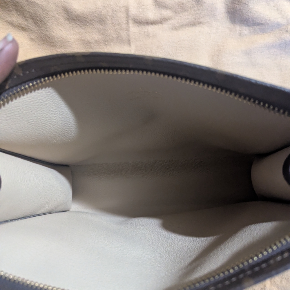 Canvas Clutch in Brown and Tan - Picture 4 of 7